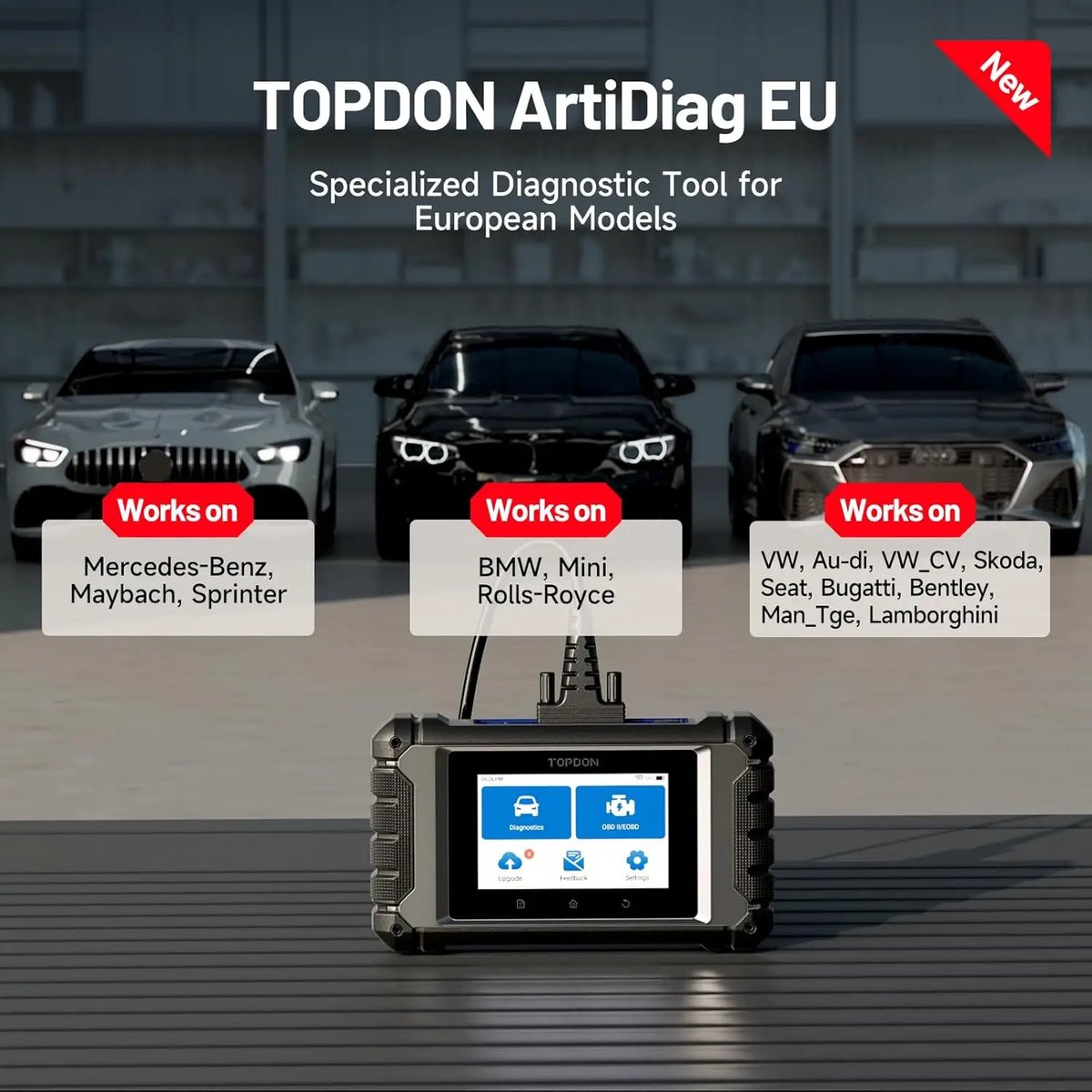 Topdon ArtiDiag EU Uitleesapparaat - OBD2 Scanner thumbnail 2