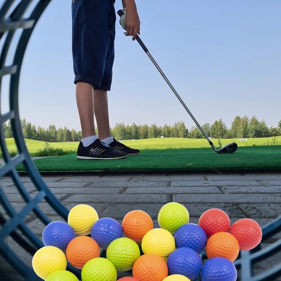 IMPERATORIS® Golf Oefenballen - Airflow Ballen - Geperforeerde Plastic Ballen - Voor Training in Tuin en Binnen - Lichtgewicht - Set van 24 - kleurrijke van IMPERATORIS — afbeelding 2