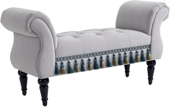 HOMCOM Canapé de Luxe canapé rembourré bois de peuplier caoutchouc 831-305
