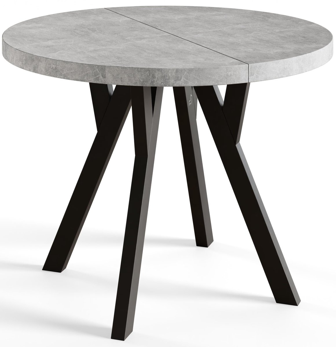 Ronde Tafel Uitschuifbare, Eettafel, Diameter 90 cm - 190 cm, At, Verzameling Ovo