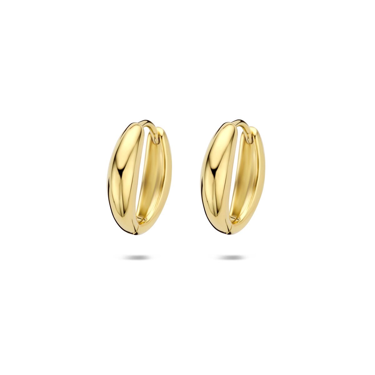 Zilveren vergulde klapoorringen 14,5 mm 1 micron - 2104237