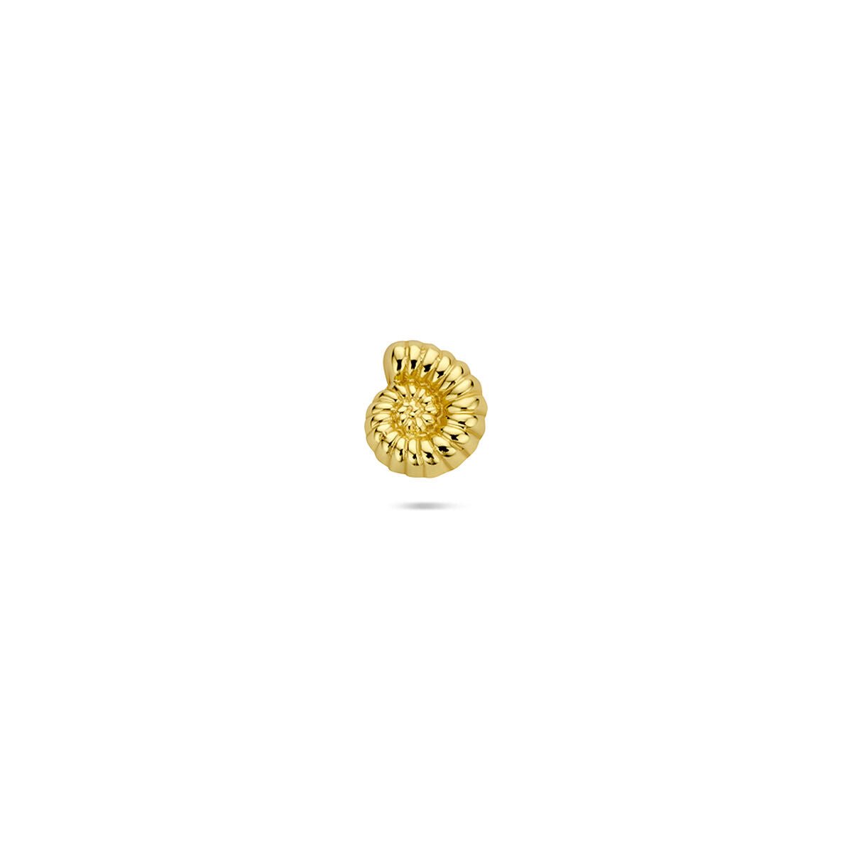 Zilveren vergulde flat back piercing schelp 6 mm 1 micron - 2104198