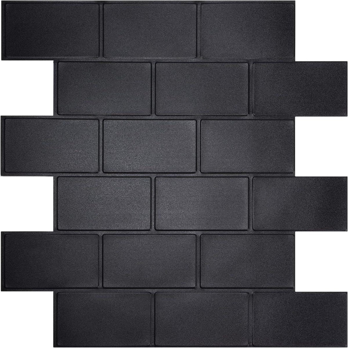 Provento - Zelfklevende 3D-wandtegels voor keuken en badkamer - Pellen en opplakken - Spatwand - Metrotegels - 10 vellen (30,5 cm x 30,5 cm)