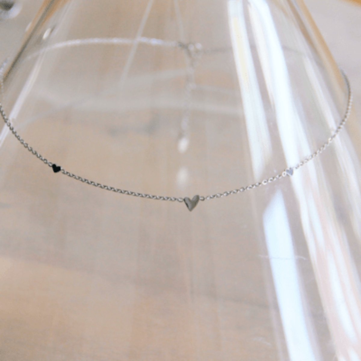 Juvana Ketting met 3 Hartjes - Zilver – Dames