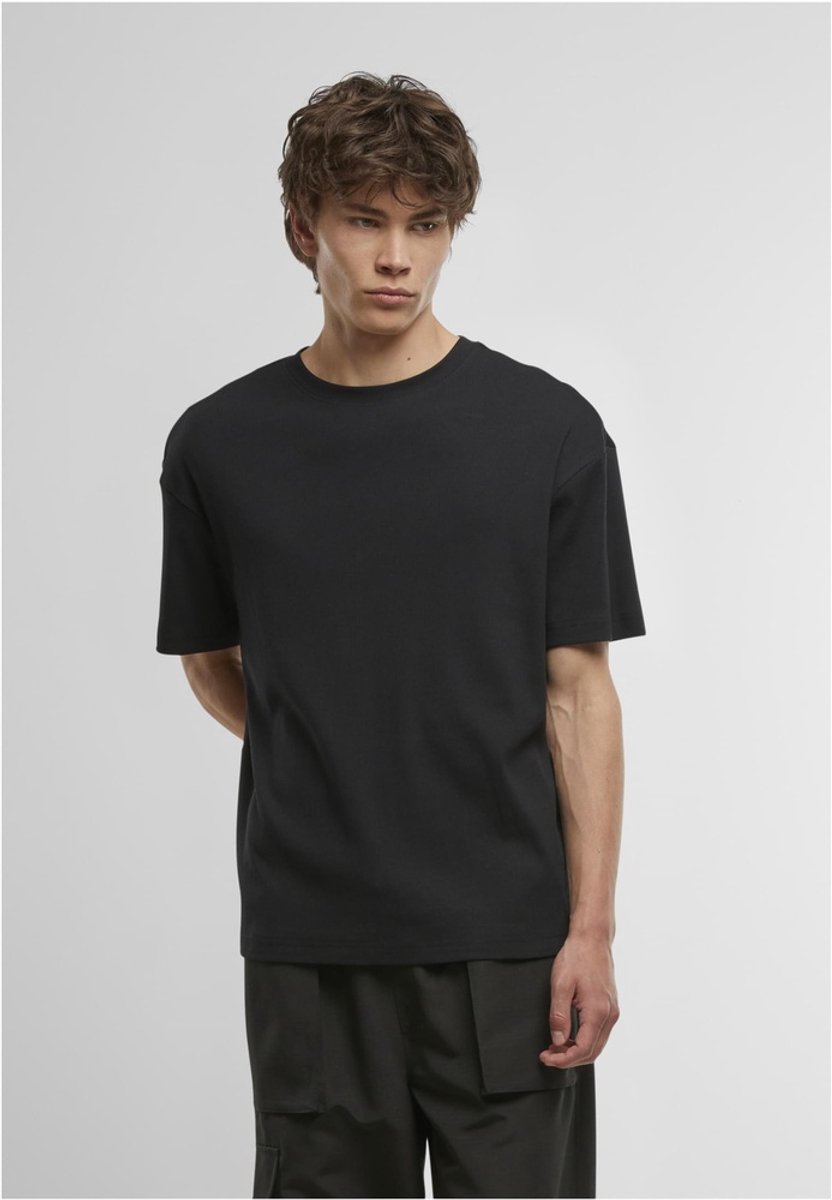 Urban Classics Rib Shortsleeve Heren Tshirt 4XL Zwart