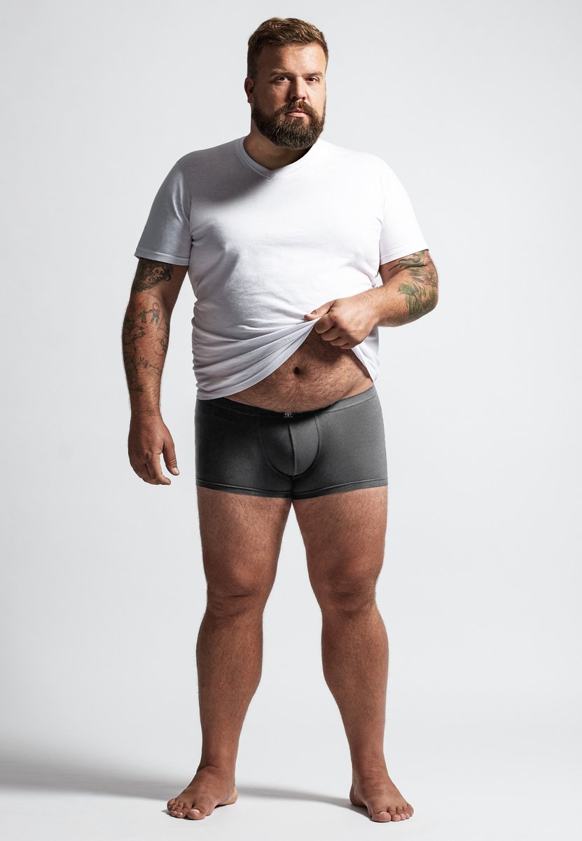 CECEBA Konvex 2-pack Heren Boxer - Grijs/Zwart