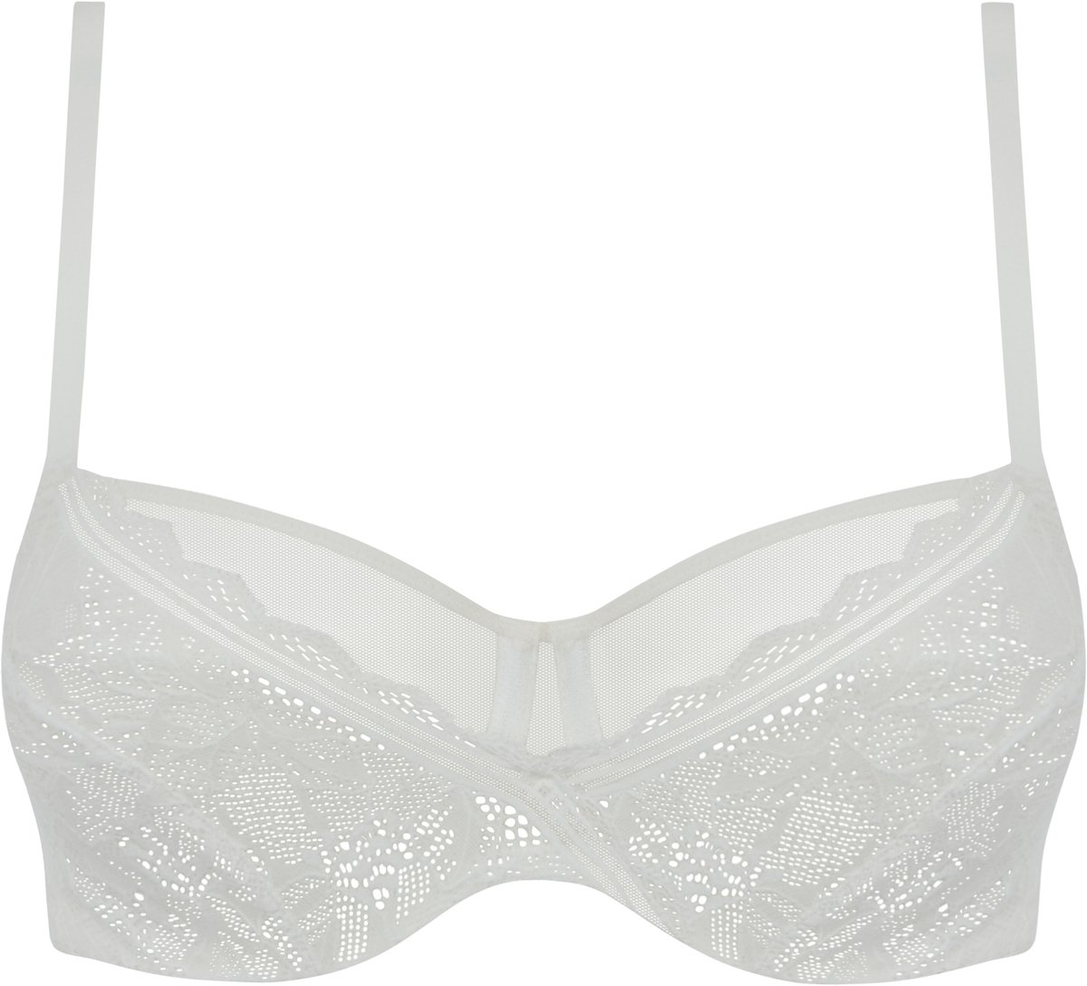 Chantelle Easyfeel Floral Touch Beugel Bh Erg Bedekkend Dames Beha - milk