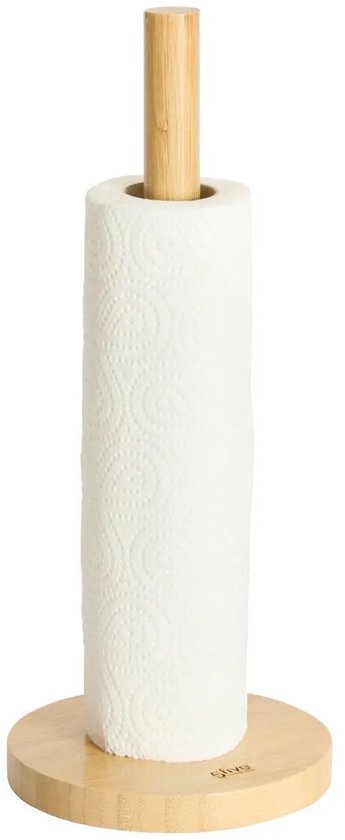 Porte Essuie-Tout En Bambou Naturel – Design Élégant Et Écologique Secret De Gourmet