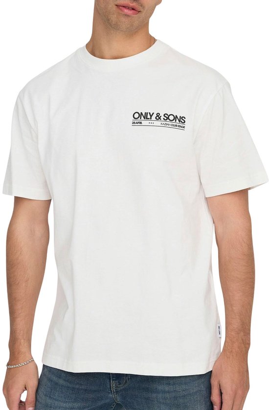 T-shirt Only & Sons Onskazbah Print Rlx Ss Tee 22033751 Cloud Dancer/kazbah Clo Hommes Taille - L