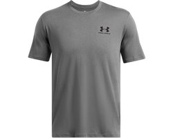 Under Armour Under Armour UA M SPORTSTYLE LC SS Heren Sportshirt - Grijs - Zwart