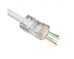 Bintra Doorsteek CAT5e Connector RJ45 - UTP 50 stuks voor soepele en stugge kabel - Kabelverbinder - Kabel Connector