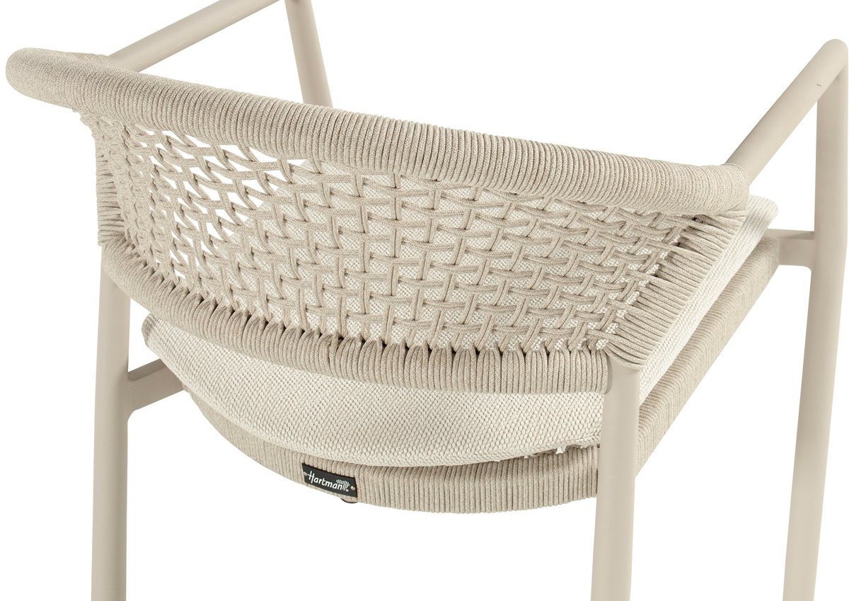 Hartman Taragona chaise de jardin empilable rope dining - Sable