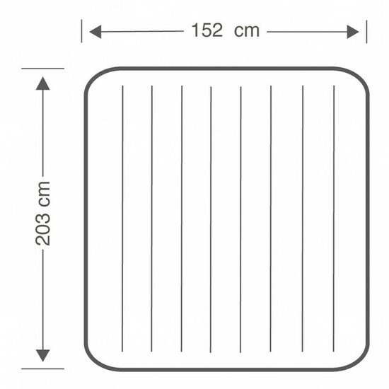 Intex Queen Dura-Beam Classic Downy Luchtbed - 203x152x22 cm