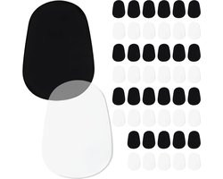 Somstyle Mondstuk Kussens voor Saxofoon & Klarinet - 48 Stuks - 0,8 mm Rubber - Mondstukpatches - Zwart & Transparant