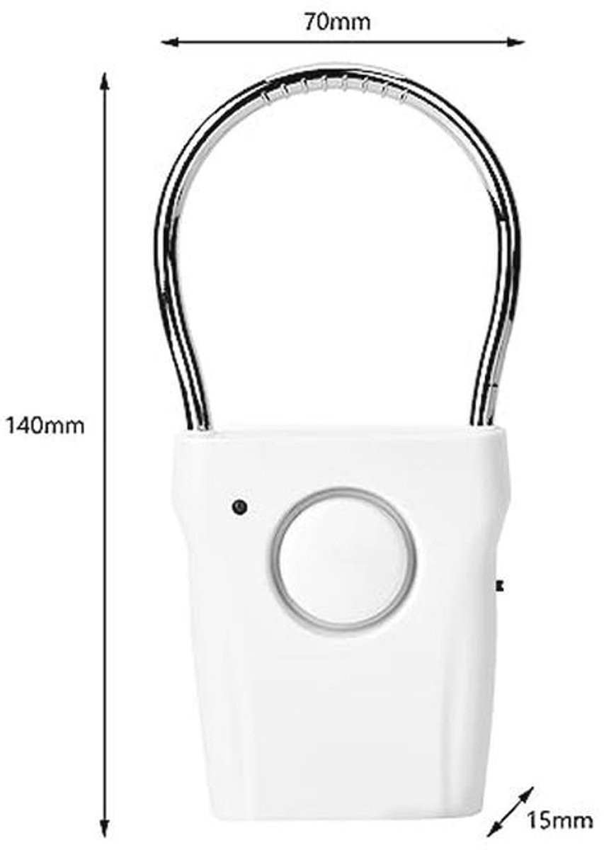 120dB Aanraaksensor voor Deurklink & Raam - Draagbare Anti-diefstal Alarm met Eenvoudige Bediening