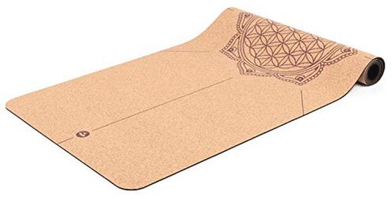 Duurzame Kurk Yogamat met Natuurlijke Rubber Onderkant - Antislip, Ideaal voor Hot Yoga - 185 x 66 cm — afbeelding 5