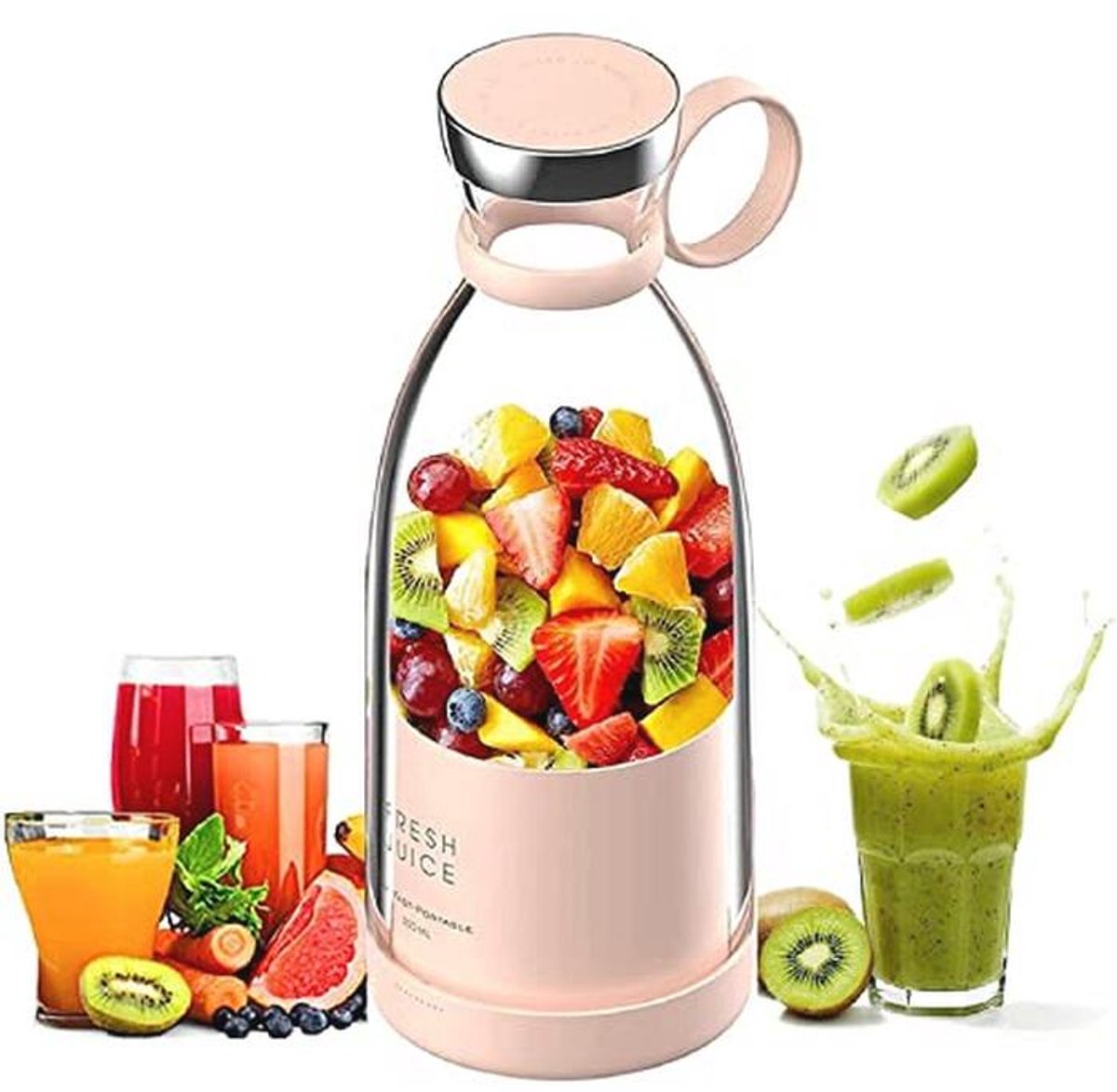 Draagbare Mini Blender voor Smoothies en Milkshakes - 350 ml USB Opladen