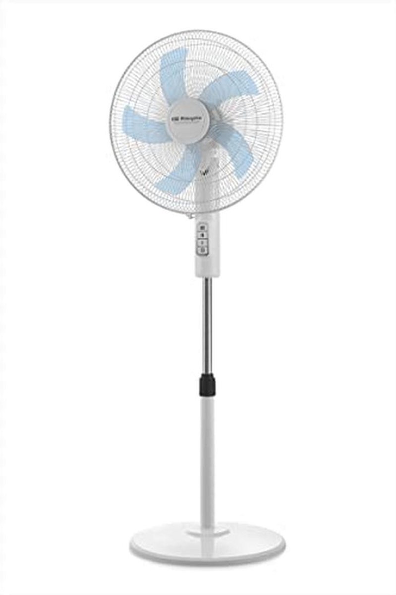 Stijlvolle Staande Ventilator met 3 Snelheden, Draaibare Kop en Hoogteverstelling - 45 W, Wit – foto 3