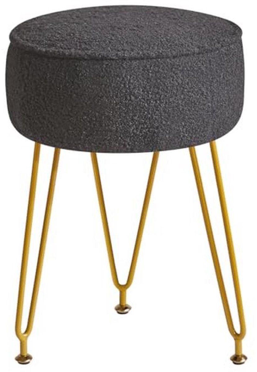 Fluwelen Ronde Voetensteun Kruk - Bijzettafel voor Make-up en Woonkamer