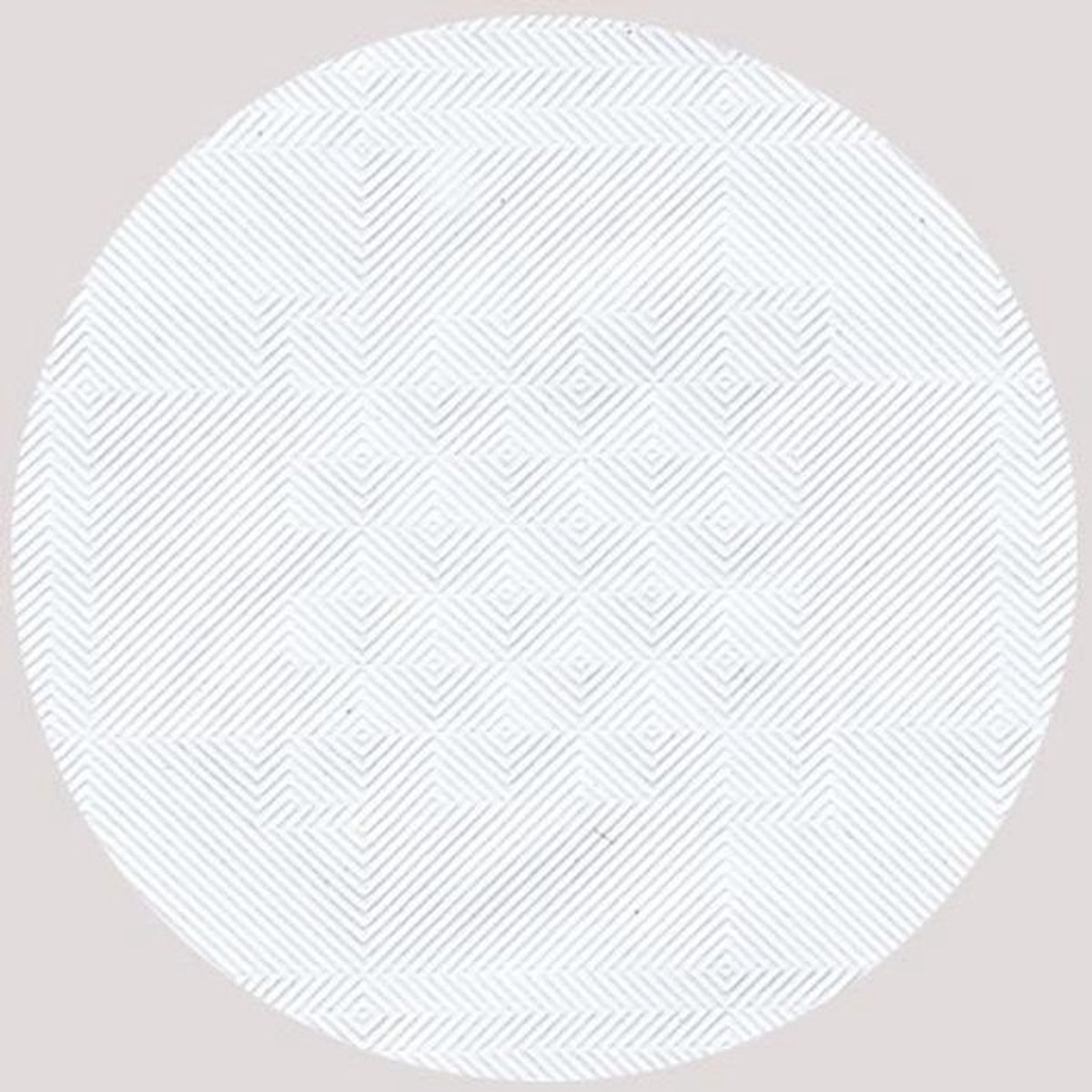 Papieren tafelkleed met damast-reliëf 50 x 0,8 m - Wit