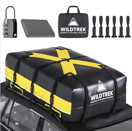 Auto & Motorrad :: Sailnovo Auto Dachbox, Autodachtasche 20 Kubikfuß 1000D PVC Faltbare wasserdichte Dachbox mit Türhaken, Rutschfester Matte, reflektierendem Streifen, für Autos mit/ohne Dachträger