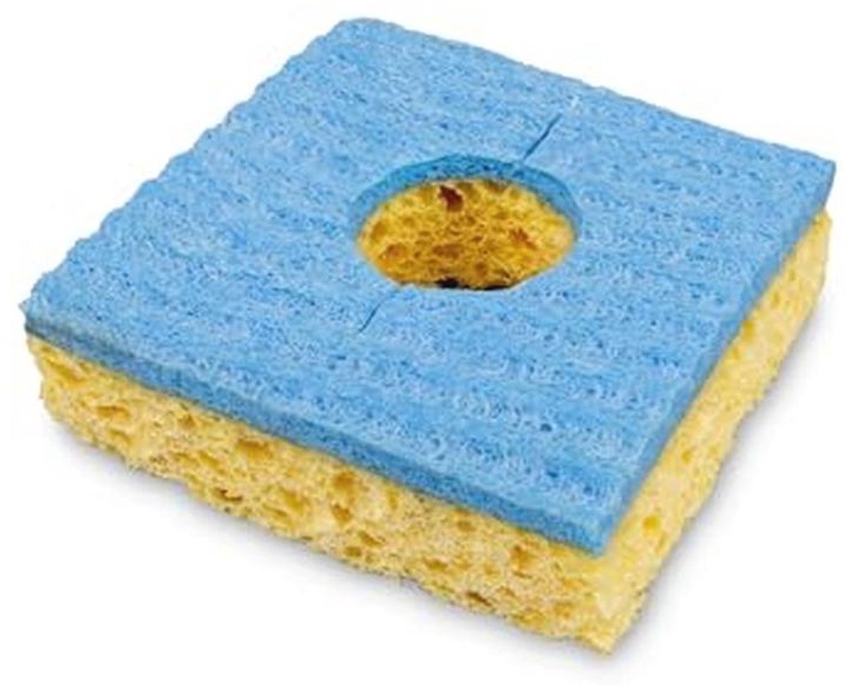 Reinigingsspons voor Soldeerpunten - 55 mm x 55 mm Viscoze