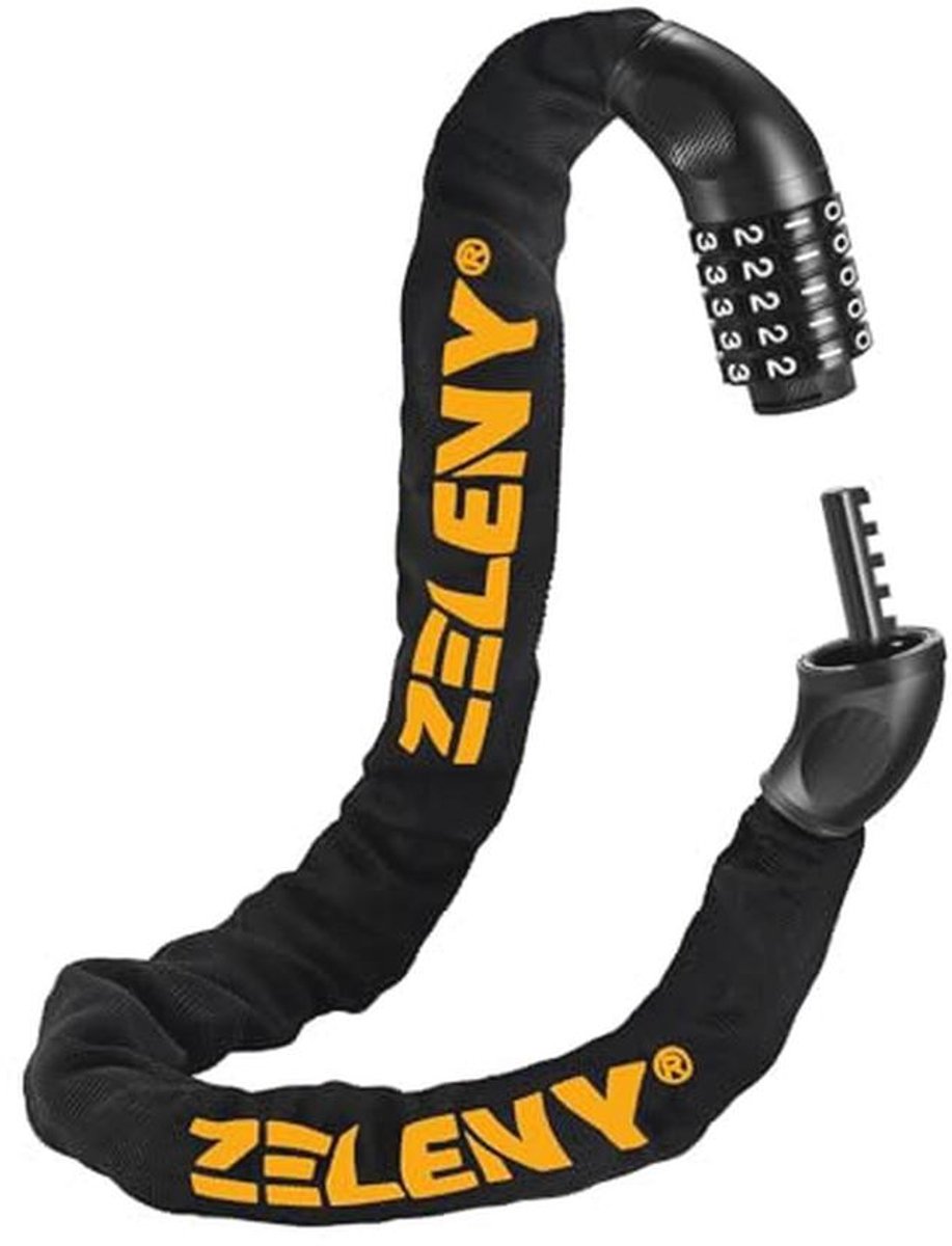 Fietsslot met Verdikte Ketting en Combinatiewiel voor Hoge Veiligheid