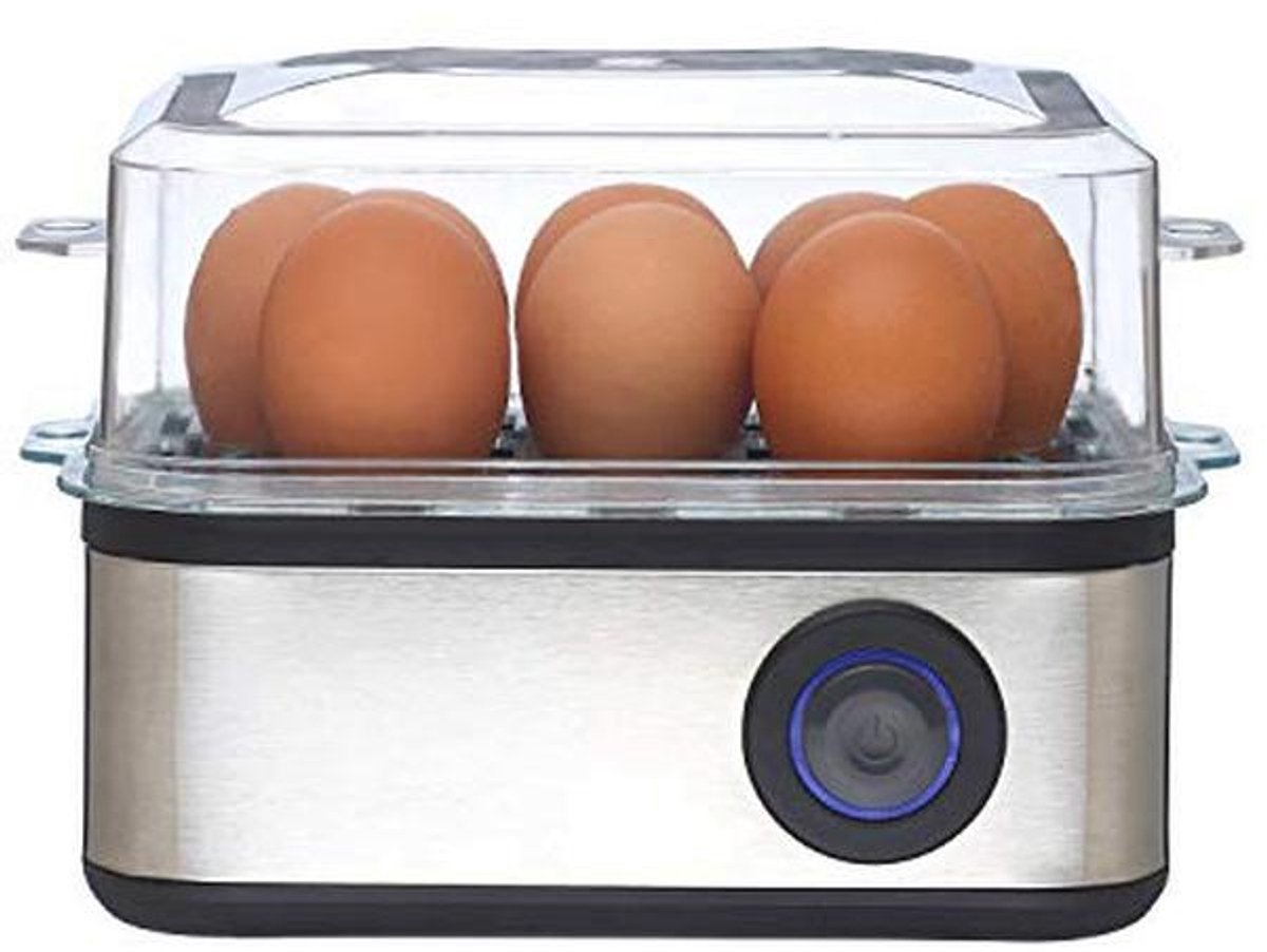 Multifunctionele eierkoker met inzetstuk voor gepocheerde eieren - 500 W