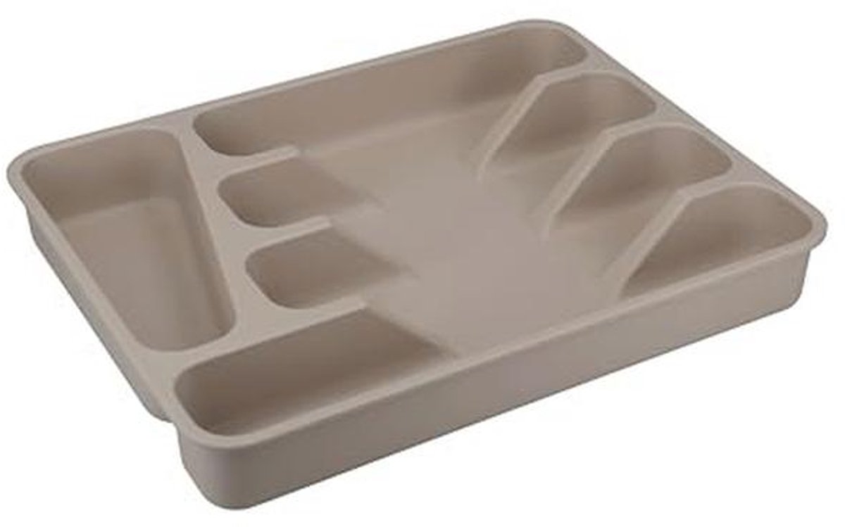 Bestekbak van Bamboevezel met 5 Vakken - 33 x 25,5 x 5 cm
