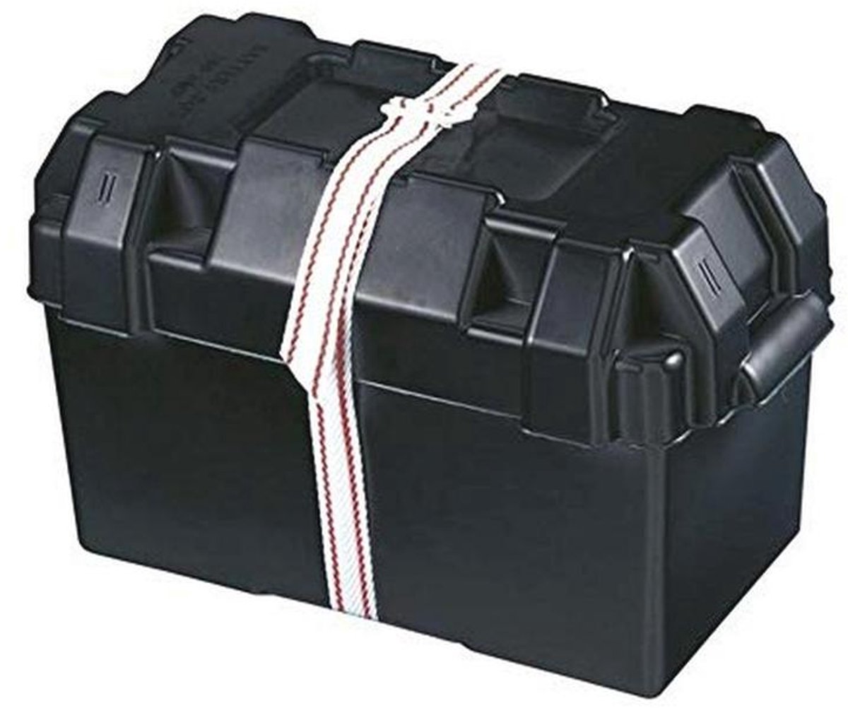Batterijvak met Deksel en Bevestigingsriem - 397 x 183 mm