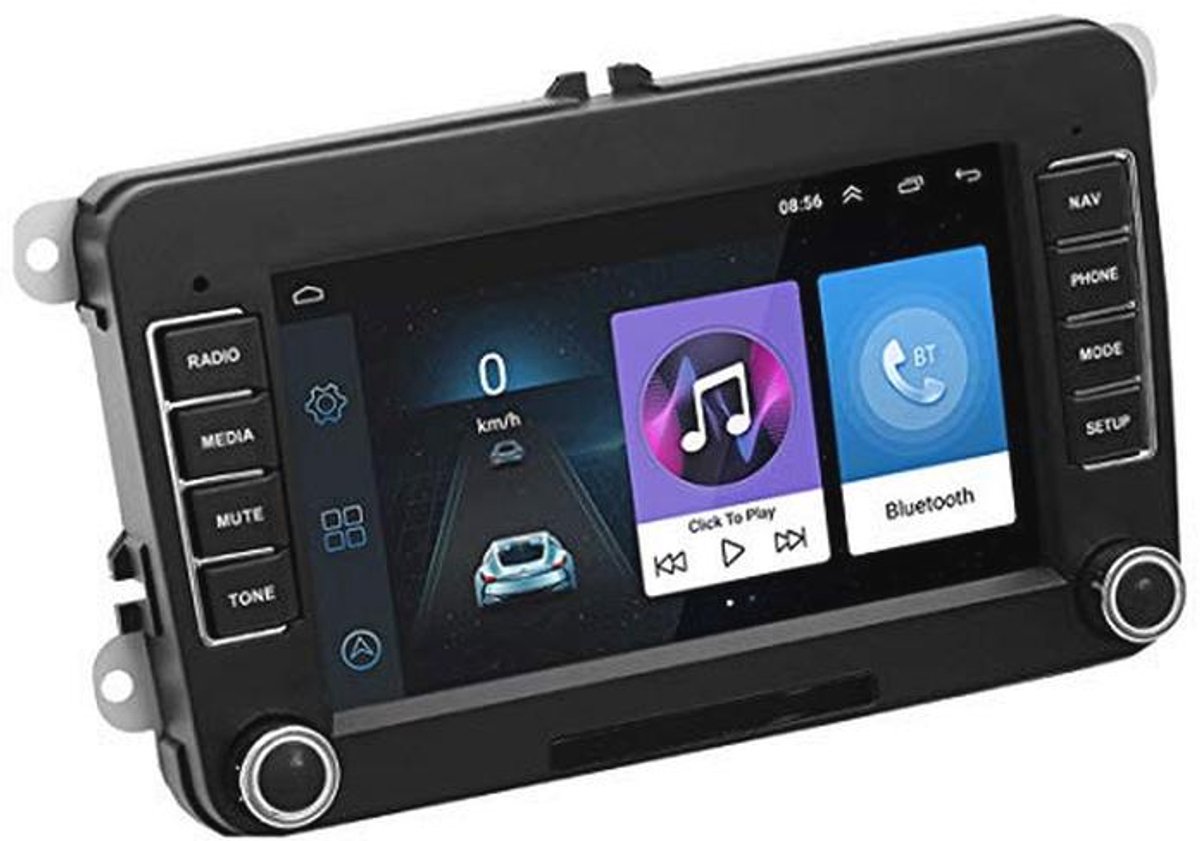2 Din Android GPS Navigatie Auto Stereo Radio Media Speler voor VW