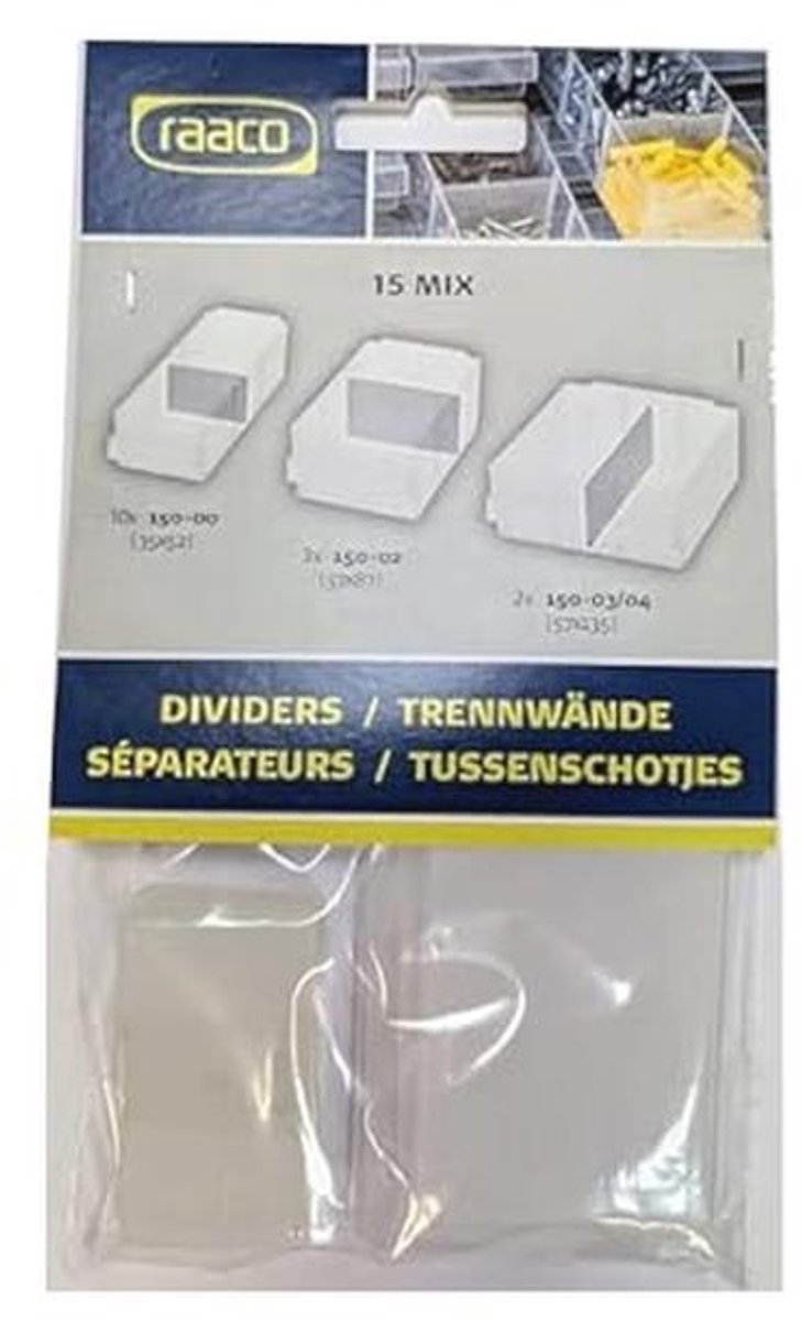 Ladescheiders voor Opbergrekken