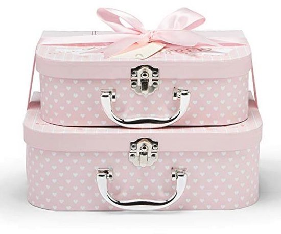 Schattige Cadeauset voor Pasgeboren Meisjes - 2 Roze Dozen met Teddybeer en Verjaardagscadeaus — afbeelding 4