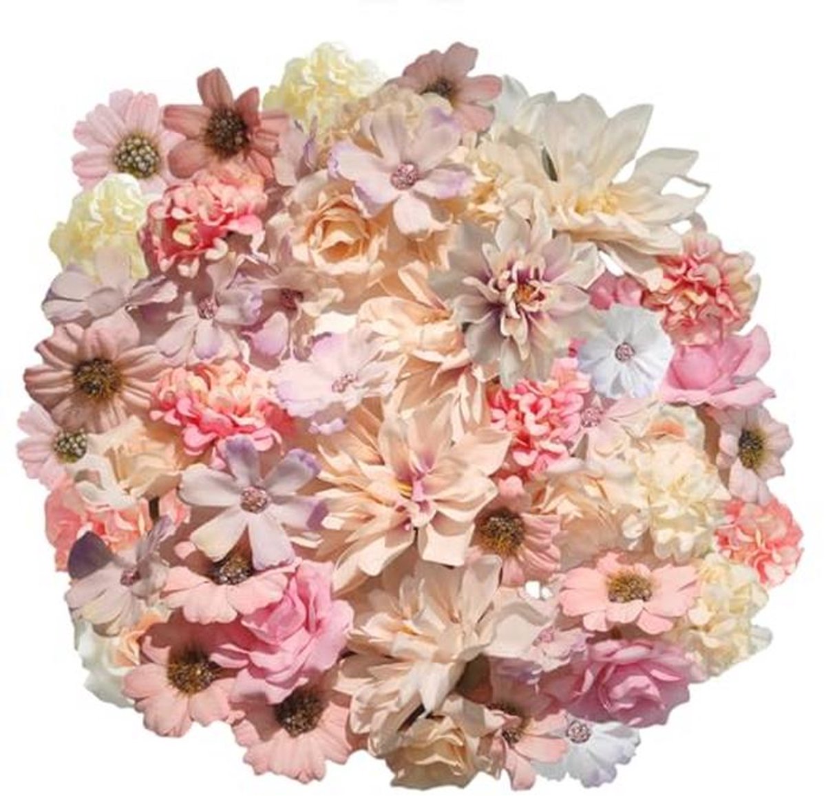 Mini Kunstbloemen - 40 Stuks Zijden Bloemkoppen voor Creatieve Decoraties