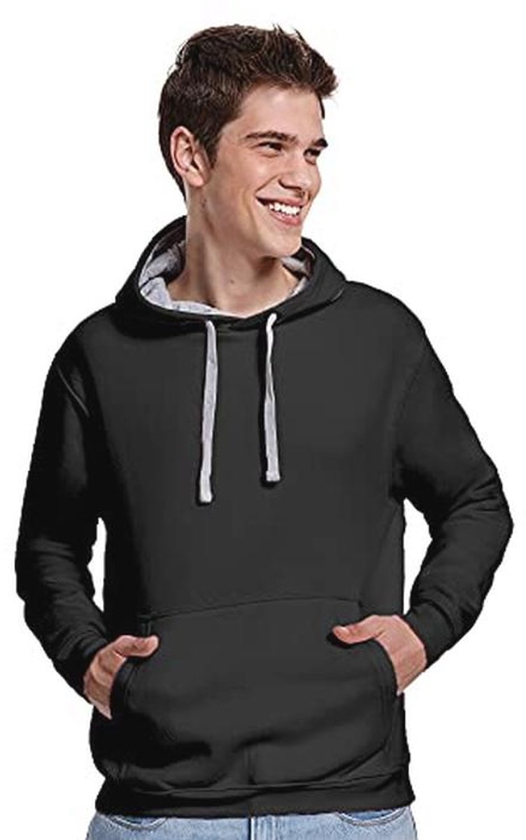 Zwarte Unisex Hoodie met Kangoeroezak voor Kinderen en Volwassenen - Comfortabel en Stijlvol
