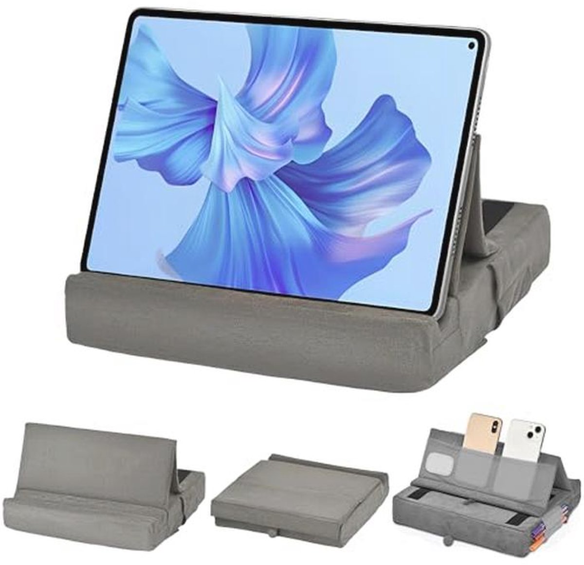 Comfortabele Leestafel voor Tablet en Boeken, Opvouwbare Ondersteuning voor Bed en Bank