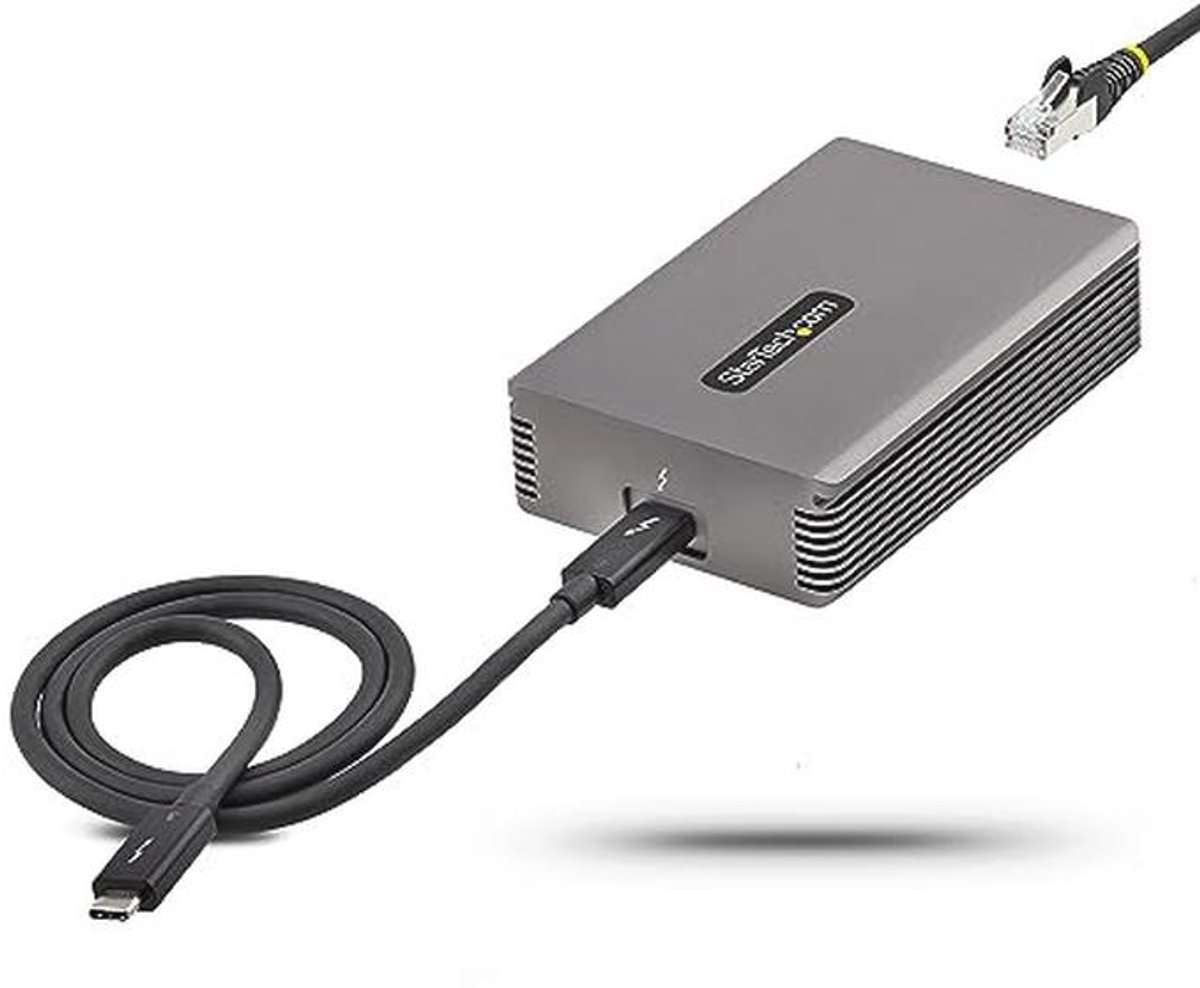 Thunderbolt 3 naar Ethernet Adapter - 10GbE Multi-Gigabit RJ45 Netwerkadapter voor Windows/Mac