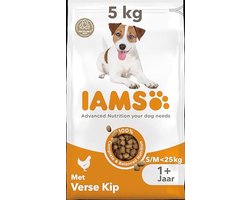 Droogvoer voor volwassen honden met kip - Kleine en middelgrote rassen - 5 kg