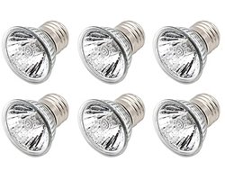 E27 25W Reptielen Verwarmingslamp met UVA UVB Licht voor Hagedissen en Schildpadden - Set van 6