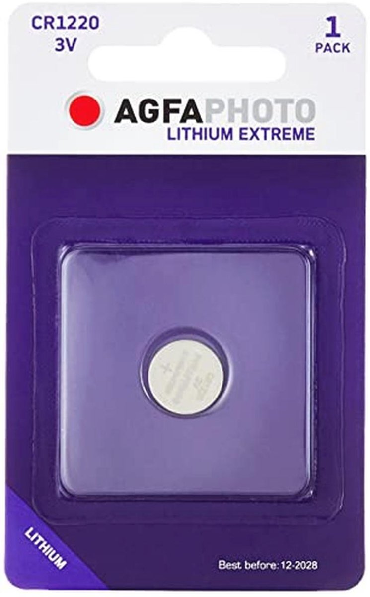 Lithium Knoopcel CR1220 - 3 Volt Zilver