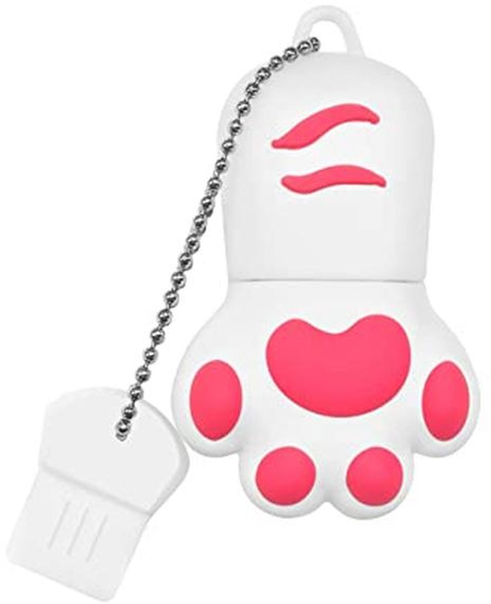64GB USB-stick met kattenpoot, mini-flashdrive, hoge capaciteit, USB 2.0
