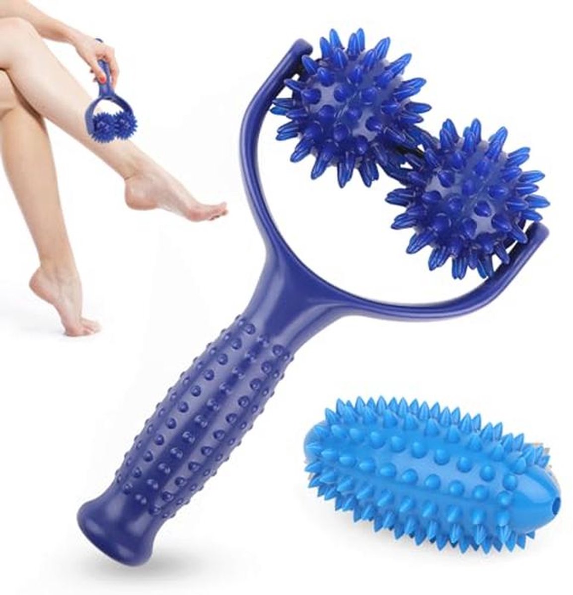 Massageroller met verwisselbare massageballen voor ontspanning en pijnverlichting