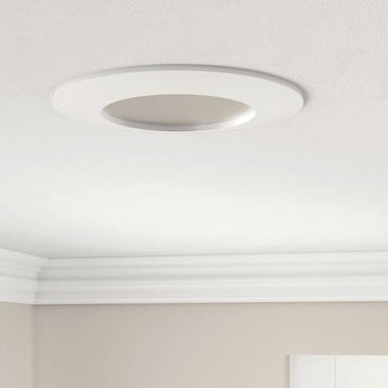 Scandinavian home Set van 6 LED inbouwspots 230V 4,5W warm wit 60mm - 70mm I badkamer I CRI 90 500lm 3000K 68mm I Mat wit met mat glas