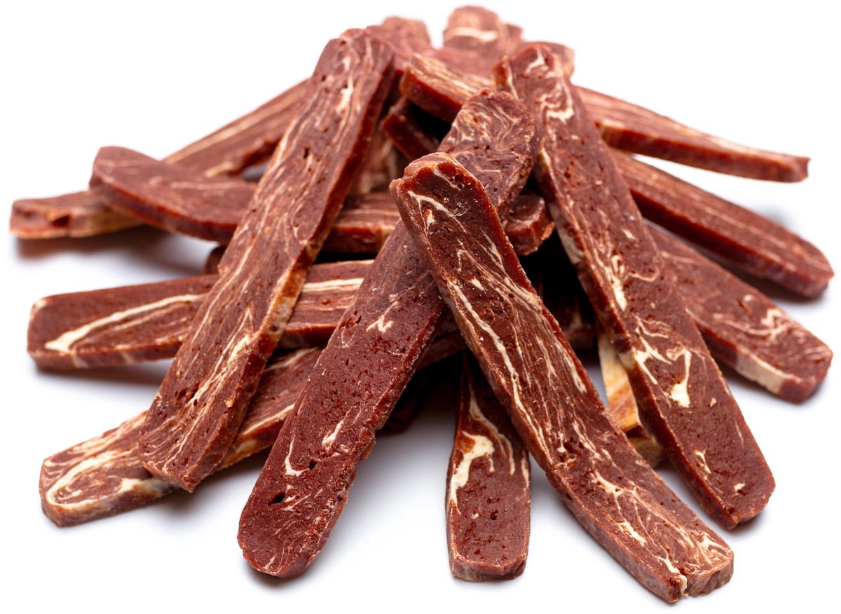 Mr.Pretzel - Kleine Eend- en Kabeljauw Strips - Vis/Vlees - 500g - Hypoallergeen & Glutenvrij