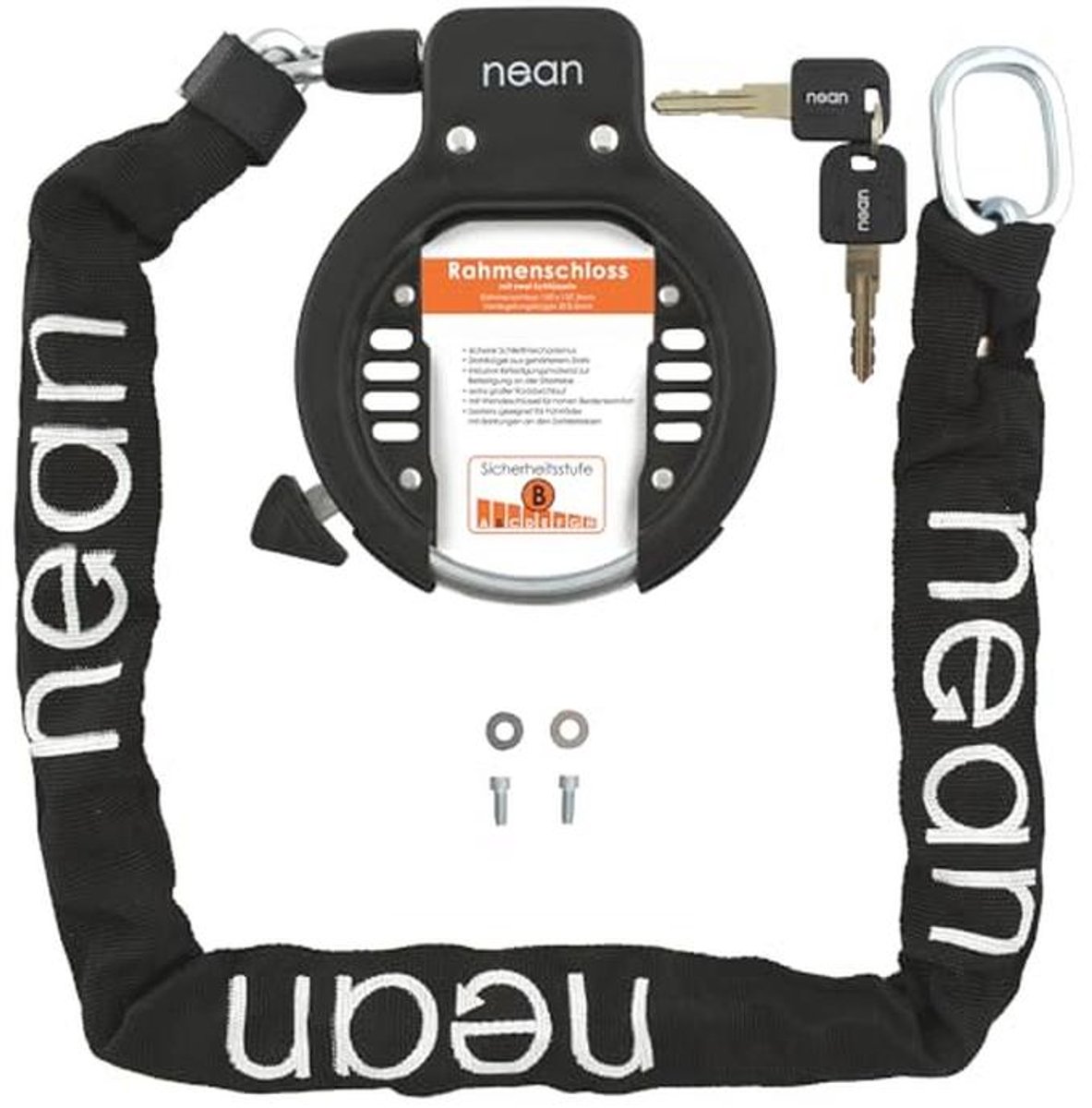 Fietsframeslot met Ketting 90 cm - 2-in-1 Beveiligingssysteem voor Fiets