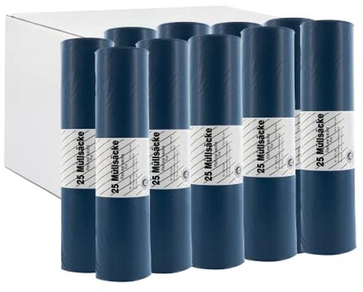 XXL Afvalzakken - 10 Rollen Scheurvaste Vuilniszakken 120L - Blauw en Extra Sterk