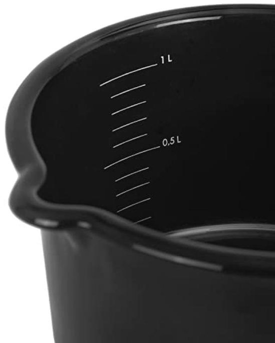 Zwarte Emaille Pan 1 Liter - Ideaal voor Koken op Open Vuur en Thuis — afbeelding 4