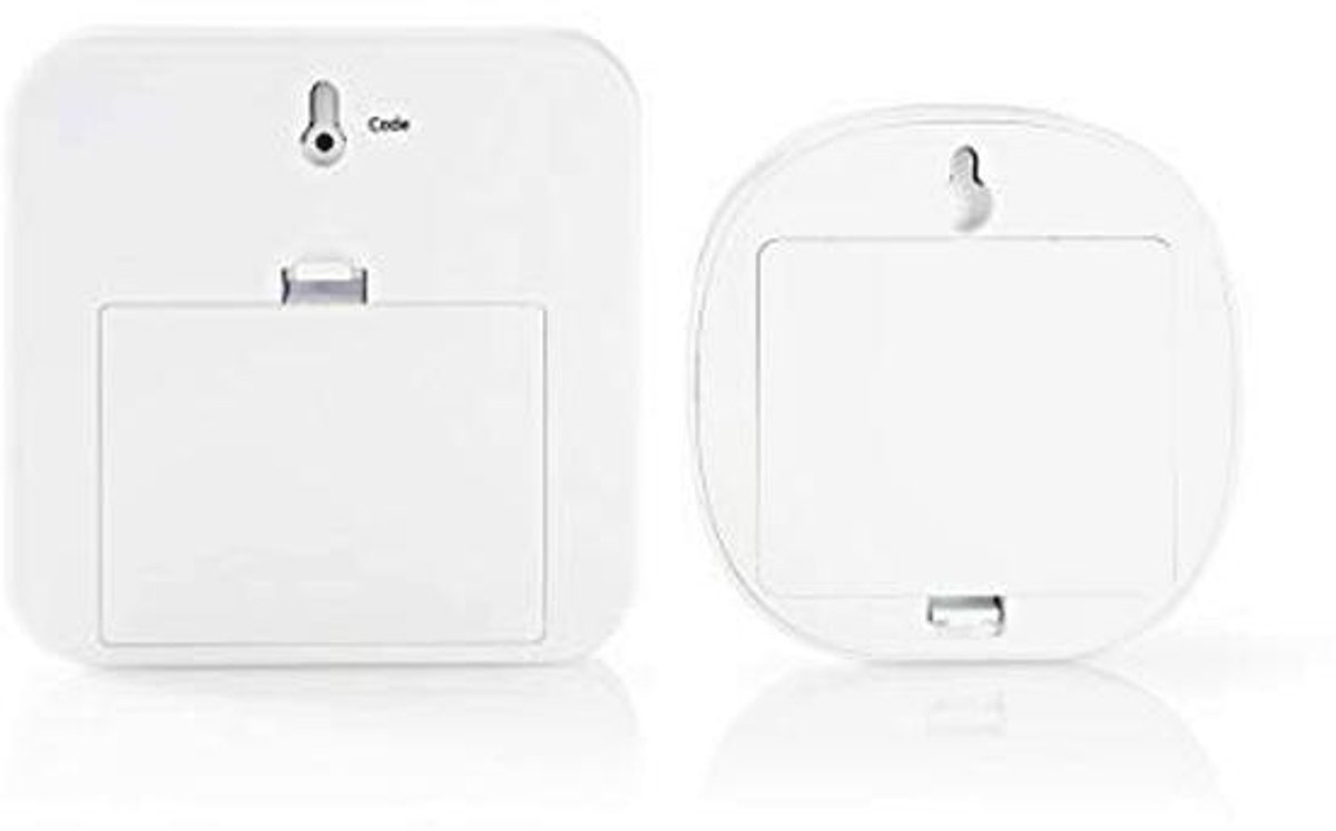 Draadloze Bewegingsdetector met Alarmsirene en Deurbel - Wit