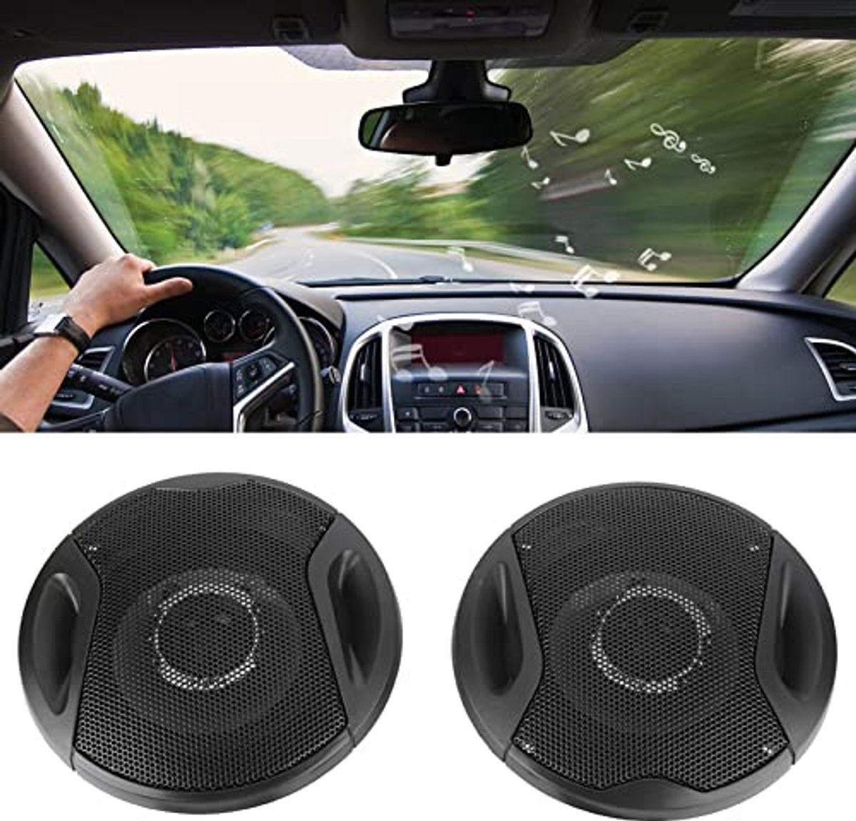 Pioneer Car Speakers 4 Inch, Car Ovisual Equipment 2 Pieces Car Speakers 4 Inch 250W Car Front/Rear Door Coaxial O Speaker – foto 3