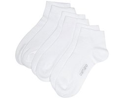Camano 3-pack sokken voor meisjes, van onderhoudsvriendelijke materiaalmix, kinderkousen, wit (white 1), 31-34
